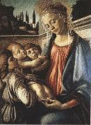 Madonna and Child with two Angels (mk36) Sandro Botticelli
